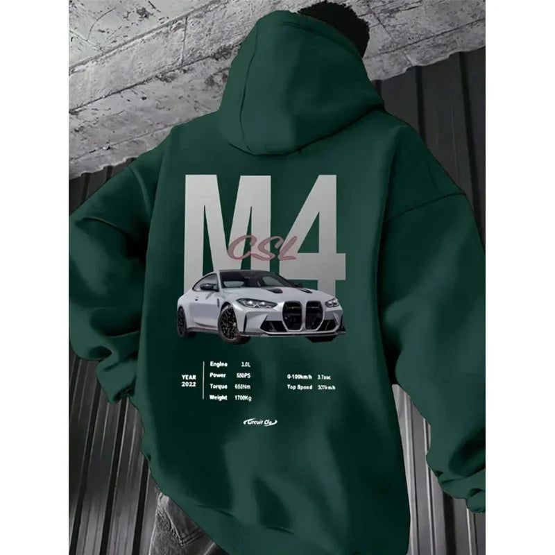 BMW M4 CSL hoodies Unisex (JDM streetwear style)