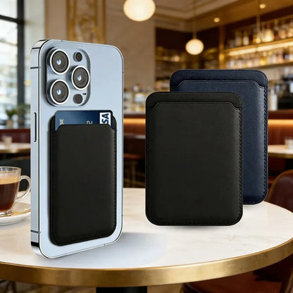 Magnetic Leather Wallet - optimized for iPhone (MagSafe)