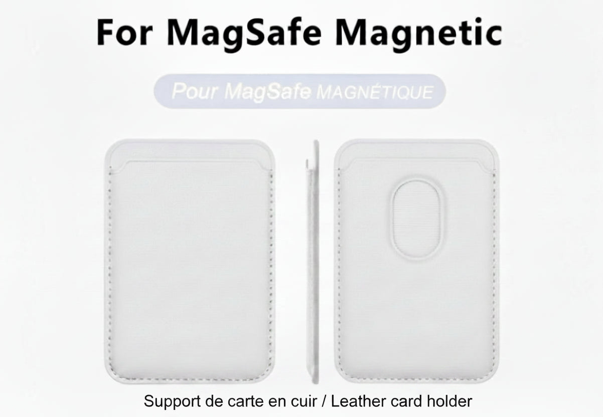 Magnetic Leather Wallet - optimized for iPhone (MagSafe)