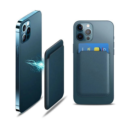 Magnetic Leather Wallet - optimized for iPhone (MagSafe)