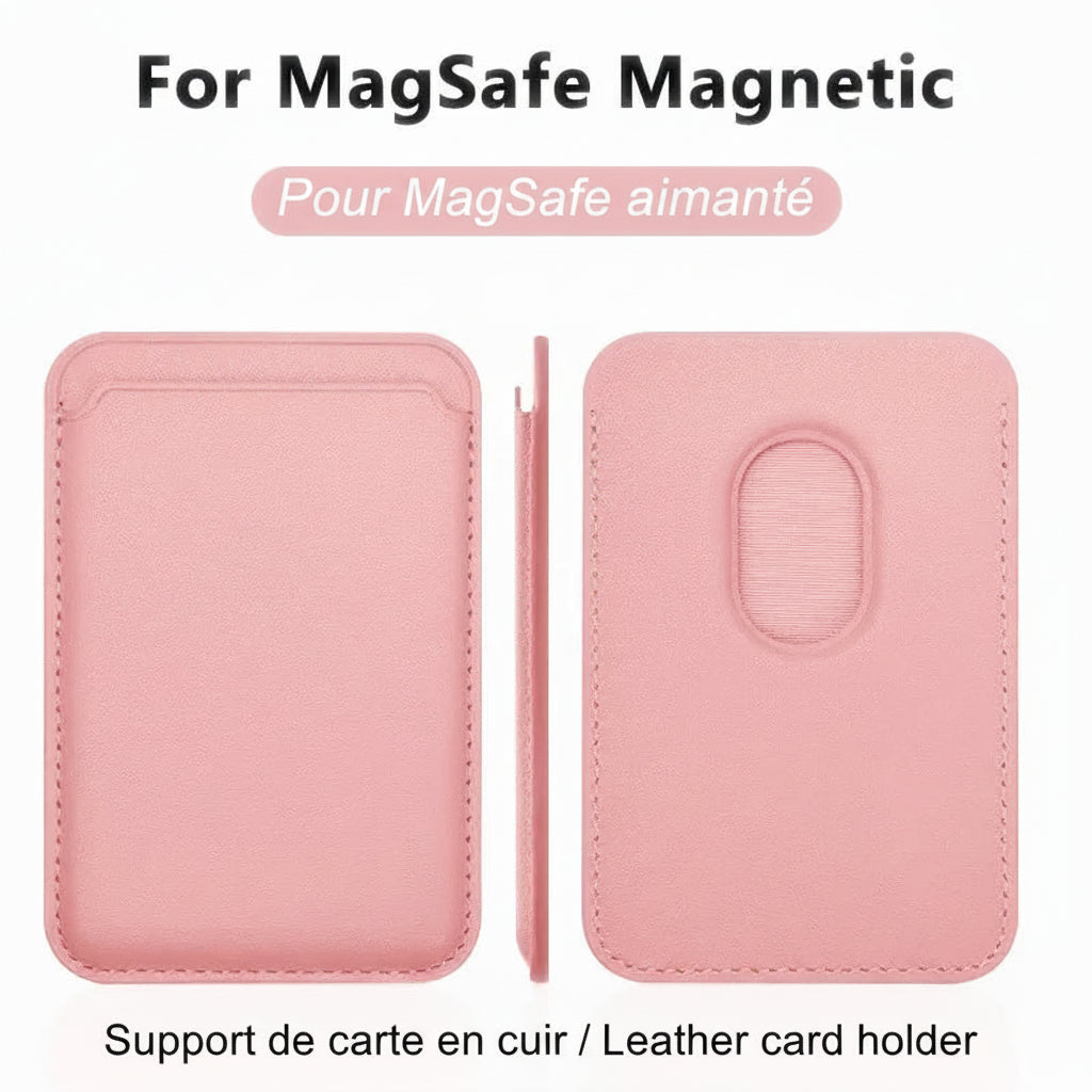Magnetic Leather Wallet - optimized for iPhone (MagSafe)