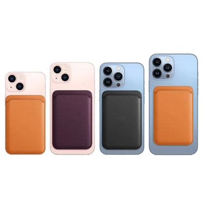 Magnetic Leather Wallet - optimized for iPhone (MagSafe)