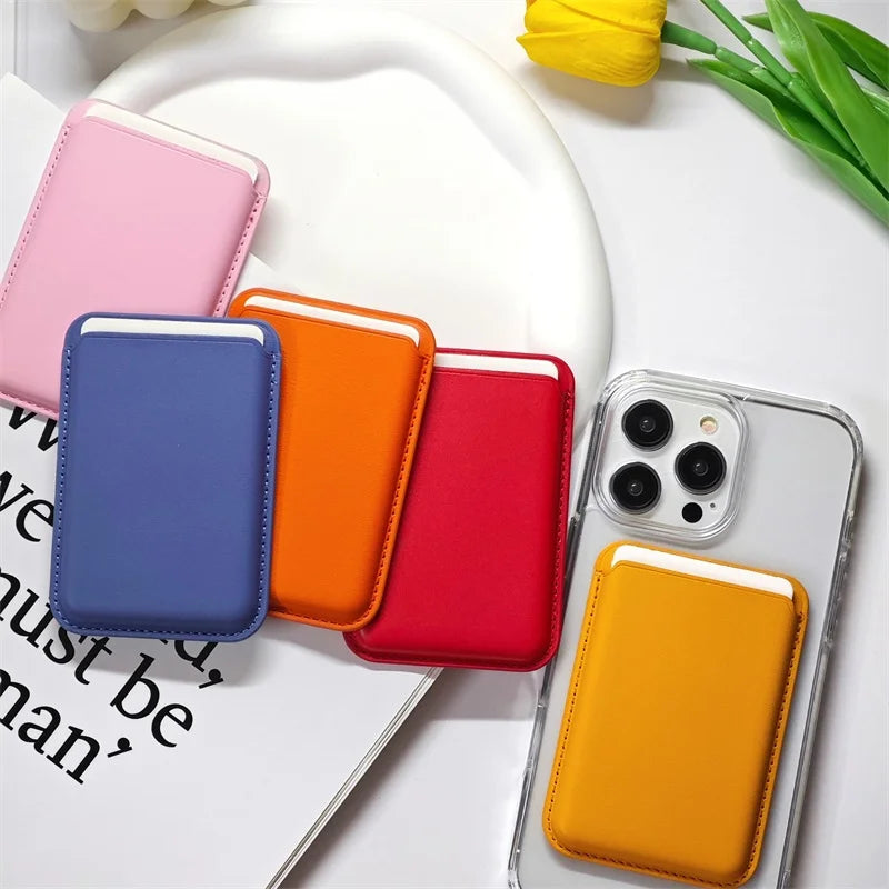 Magnetic Leather Wallet - optimized for iPhone (MagSafe)