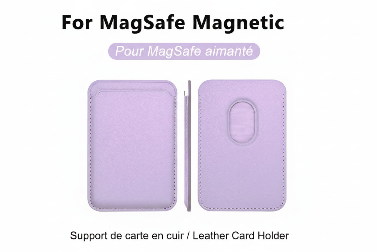 Magnetic Leather Wallet - optimized for iPhone (MagSafe)